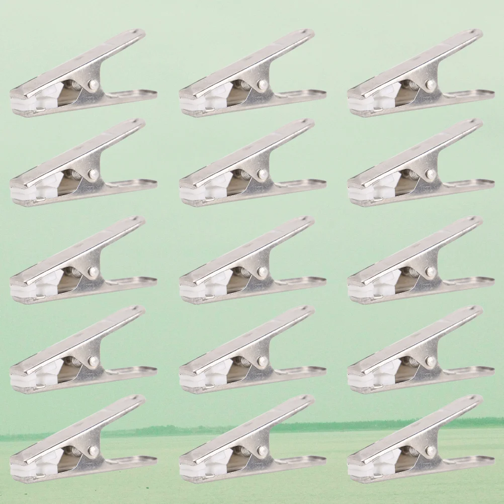 24 Pcs Stainless Steel Clothes Clip Multifunctional Hanger Clip Clothing Clip Clothes Hanging Clip (Stainless Steel+White Piece)
24 Pcs Stainless Steel Clothes Clip Multifunctional Hanger Clip Clothing Clip Clothes Hanging Clip (Stainless Steel+White Piece)