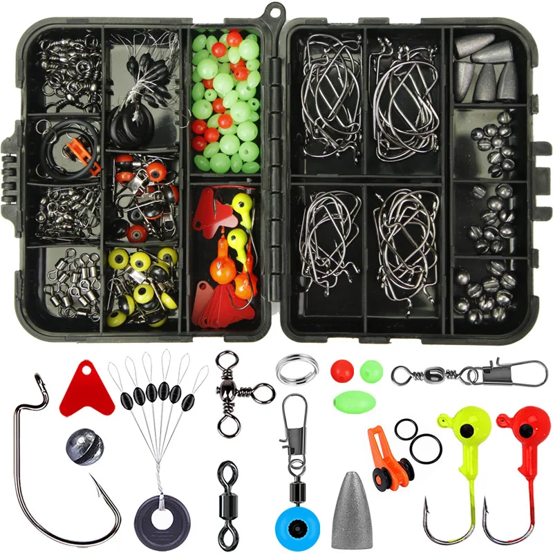 205 Pieces Luer Accessories Sets Fishhook Accessories Combination Texas Fishing Set Accessories Wholesale fishing hooks fishing
205 Pieces Luer Accessories Sets Fishhook Accessories Combination Texas Fishing Set Accessories Wholesale fishing hooks fishing