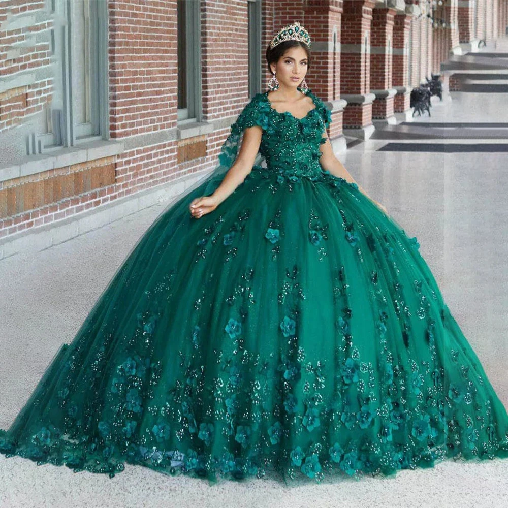 ANGELSBRIDEP Emerald Hunter Green Quinceanera Dress Off Shoulder Sequined Appliques Sweep Train Sweet 15 Years Robes De Soiree
ANGELSBRIDEP Emerald Hunter Green Quinceanera Dress Off Shoulder Sequined Appliques Sweep Train Sweet 15 Years Robes De Soiree