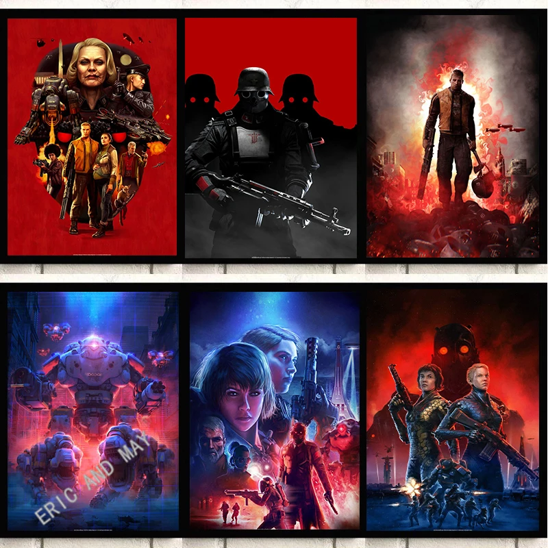 Game Wolfenstein Popular Posters Video and Prints Modern Game Canvas Painting Wall Art Picture for Living Room Play Room Decor
Game Wolfenstein Popular Posters Video and Prints Modern Game Canvas Painting Wall Art Picture for Living Room Play Room Decor