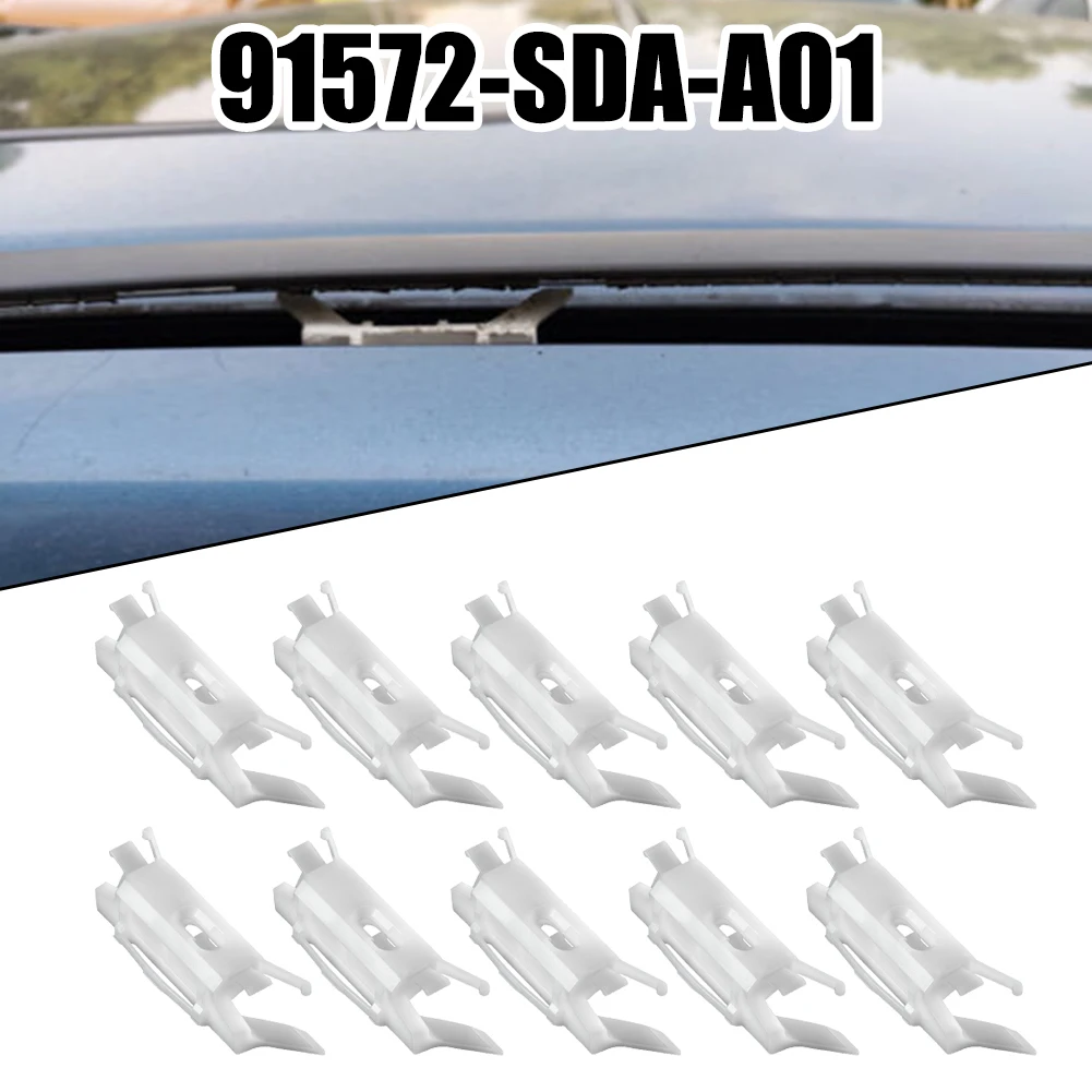10Pcs Windshield Roof Moulding Clips ABS Fits For Honda For Accord Civic For Acura 91572-SDA-A01 Car Auto Interior Accessories
10Pcs Windshield Roof Moulding Clips ABS Fits For Honda For Accord Civic For Acura 91572-SDA-A01 Car Auto Interior Accessories