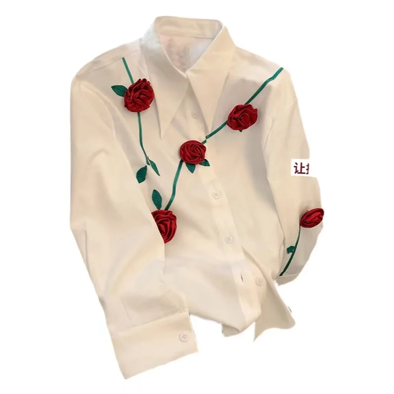 Designer White Shirt Women's Long Sleeve Spring New Style Boutique Women's Tops 2023 roupas femininas atacado barato
Designer White Shirt Women's Long Sleeve Spring New Style Boutique Women's Tops 2023 roupas femininas atacado barato