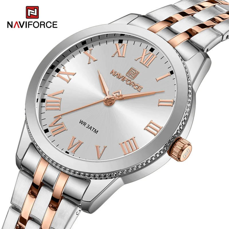 NAVIFORCE Brand New Women's Luxury Watch Waterproof Elegant Ladies Clock Stainless Steel Bracelet Wristwatches Relogio Feminino
NAVIFORCE Brand New Women's Luxury Watch Waterproof Elegant Ladies Clock Stainless Steel Bracelet Wristwatches Relogio Feminino