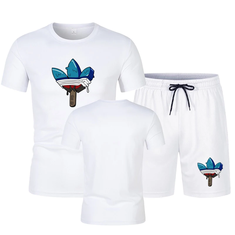 Men's brand summer short sleeved set, mesh breathable, fashionable casual shorts, men's sportswear, T-shirt+shorts, 2-piece set
Men's brand summer short sleeved set, mesh breathable, fashionable casual shorts, men's sportswear, T-shirt+shorts, 2-piece set