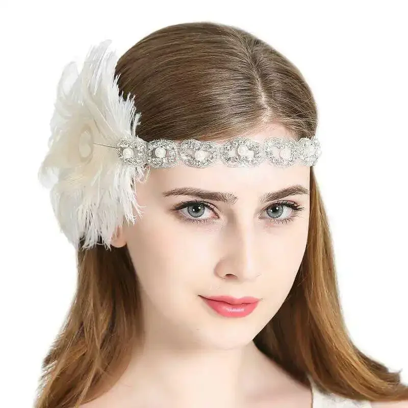 Feather Headband Rhinestone Crystal hair clips Retro Party Props Dress Accessories Fashion Hair Accessories for Women 머리핀
Feather Headband Rhinestone Crystal hair clips Retro Party Props Dress Accessories Fashion Hair Accessories for Women 머리핀