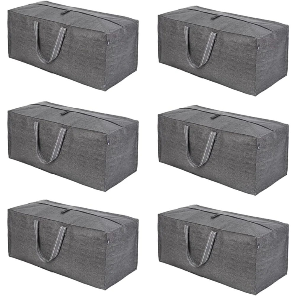 VENO 6 Pack Heavy Duty Extra Large Moving Bags W/ Backpack Straps Strong Handles , Alternative to Moving Box (Gray, 6 Pack)
VENO 6 Pack Heavy Duty Extra Large Moving Bags W/ Backpack Straps Strong Handles , Alternative to Moving Box (Gray, 6 Pack)