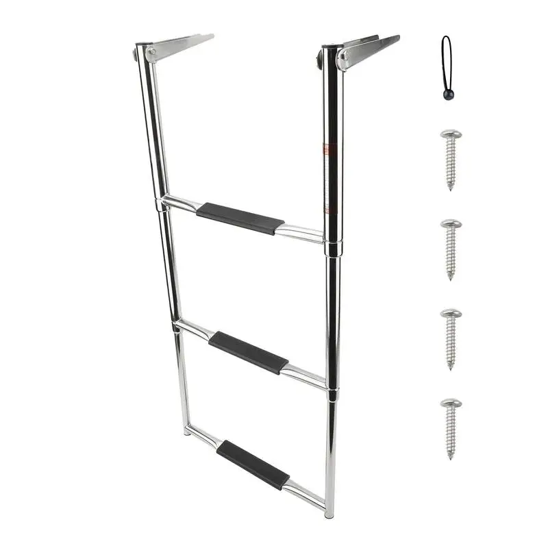 Marine Telescopic Ladder Stainless Steel Under Platform Boat Ladder Stylish Boarding Ladder With Handrail For Marine Yacht Pool
Marine Telescopic Ladder Stainless Steel Under Platform Boat Ladder Stylish Boarding Ladder With Handrail For Marine Yacht Pool