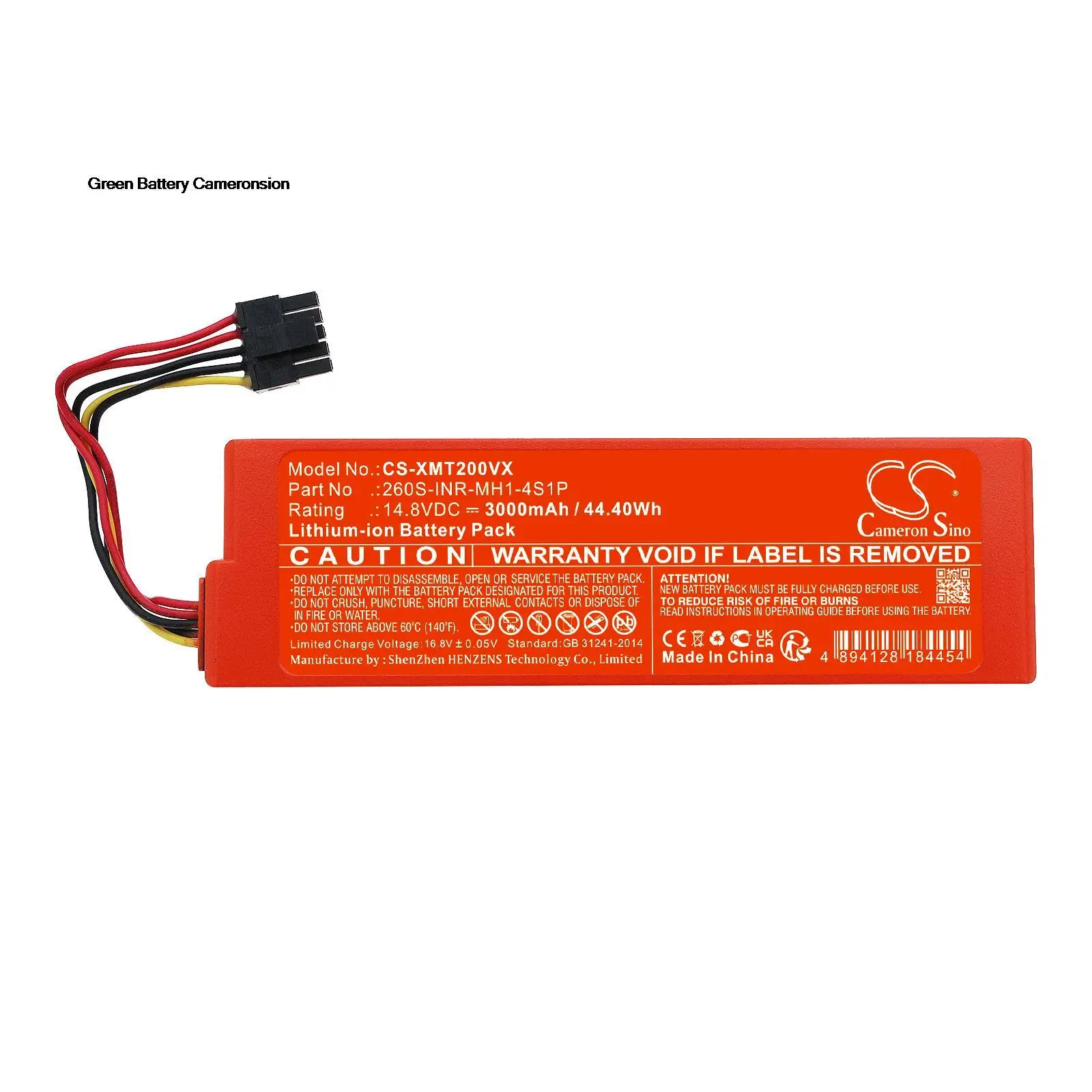 

Green Battery 3000mAh For Xiaomi MJST1S,MJST1SHW,MJST1S 2 Pro,Mop 2,Mop 2 LDS 2nd,260S-INR-MH1-4S1P