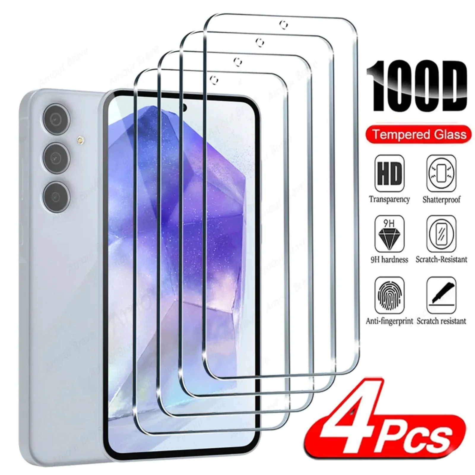 2/4Pcs HD Screen Protector For Samsung Galaxy A55 A35 A25 A15 A05 A05S 5G Glass Film
2/4Pcs HD Screen Protector For Samsung Galaxy A55 A35 A25 A15 A05 A05S 5G Glass Film