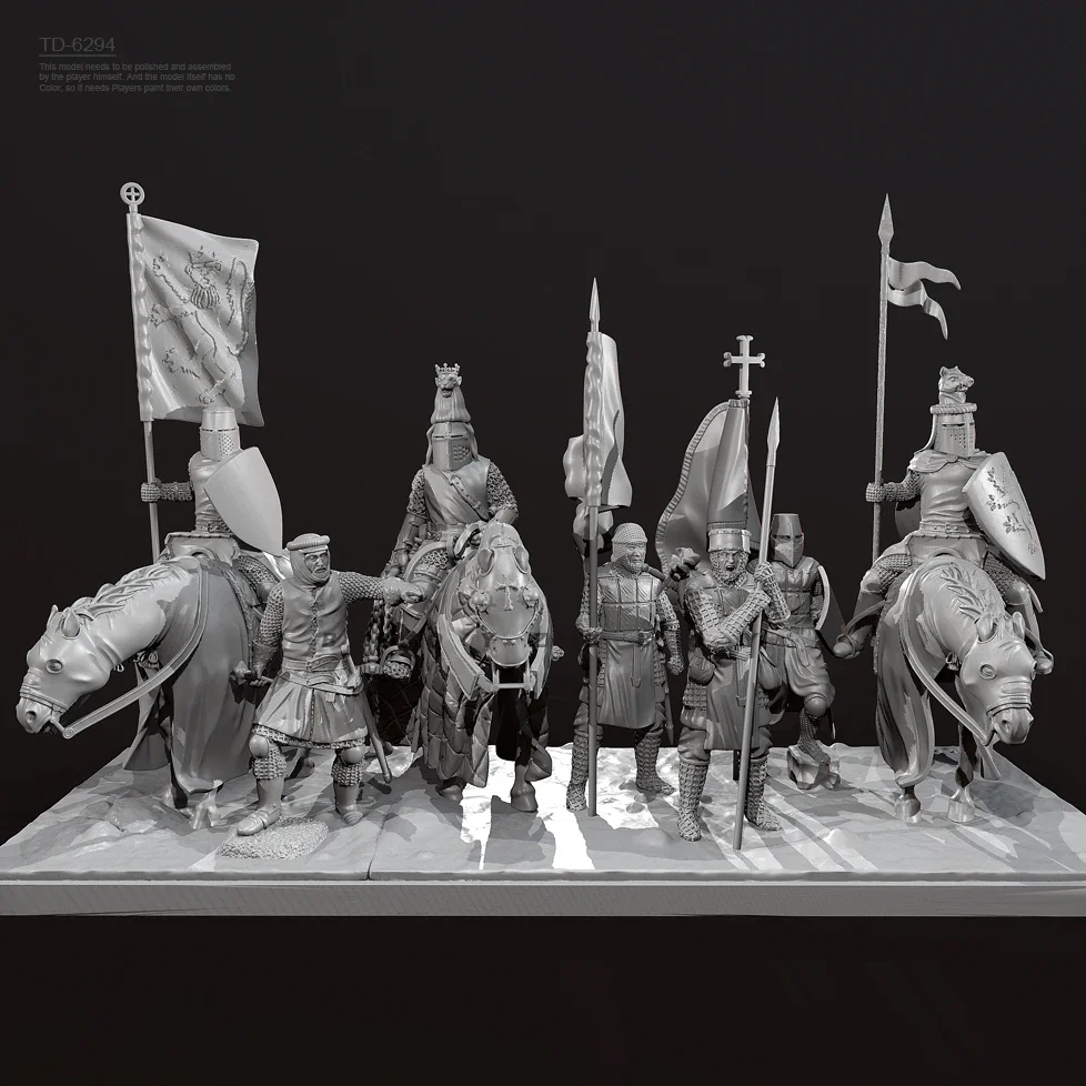 

38mm 50mm Resin model kits figure colorless and self-assembled（3D Printing ) Medieval Soldier TD-6294/3D