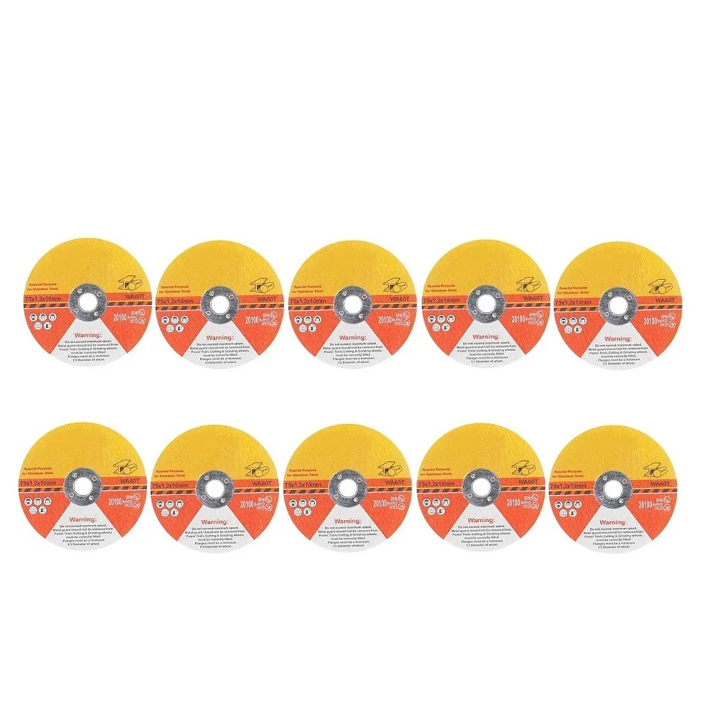 10pcs Cutting Discs Circular Resin Saw Blades Grinding Wheel Cutting Disc For Angle Grinder Power Tools Accessoties 75mm
10pcs Cutting Discs Circular Resin Saw Blades Grinding Wheel Cutting Disc For Angle Grinder Power Tools Accessoties 75mm