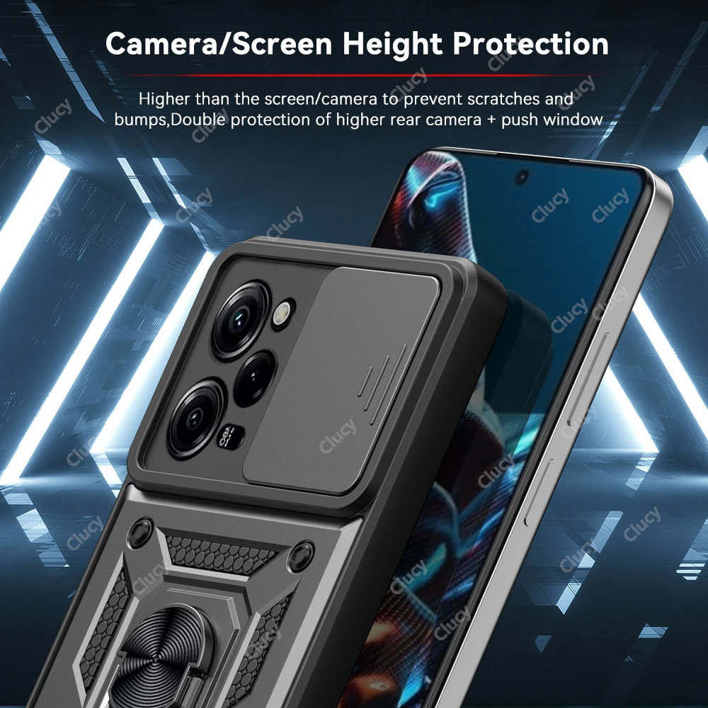 For Xiaomi Mi, Poco X5, X4 Pro, Camera Shockproof Armor Case for Redmi Note 12, 11 Pro, 11S, Car Magnetic Holder Ring Protect Cover 4 Mallzona S73b6e43c97554b7f8055914b743247c1W For Xiaomi Mi, Poco X5, X4 Pro, Camera Shockproof Armor Case for Redmi Note 12, 11 Pro, 11S, Car Magnetic Holder Ring Protect Cover Mallzona