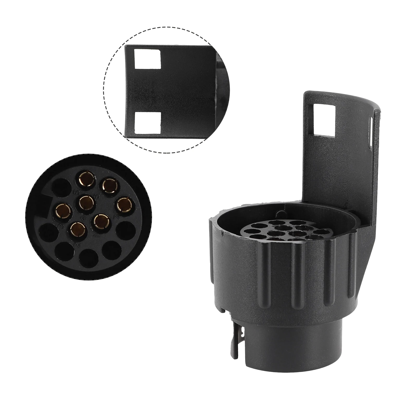 Towing Socket Portable 82*52*48mm Lightweight Plug 12V DC RV 7Pin To 13Pin Waterproof Accessories Black Camper
Towing Socket Portable 82*52*48mm Lightweight Plug 12V DC RV 7Pin To 13Pin Waterproof Accessories Black Camper