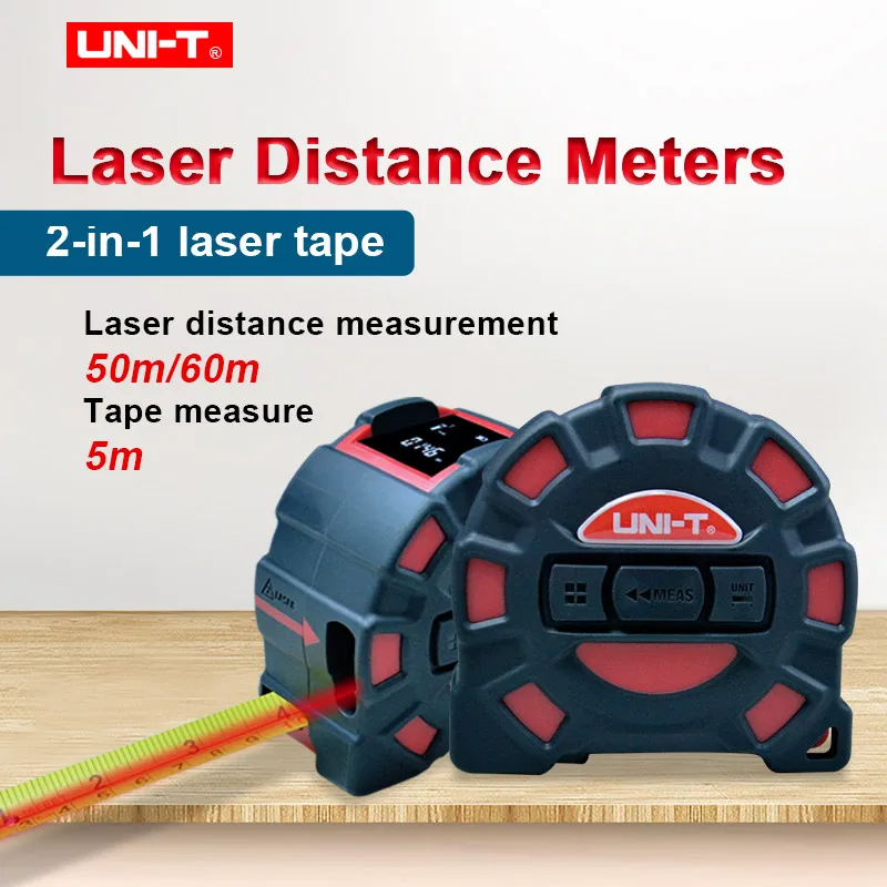 

Выдвижной лазерный дальномер UNI-T 50 м 60 м, электронная лента, рулетка, линейка LM50T LM60T, профессиональный измерительный инструмент