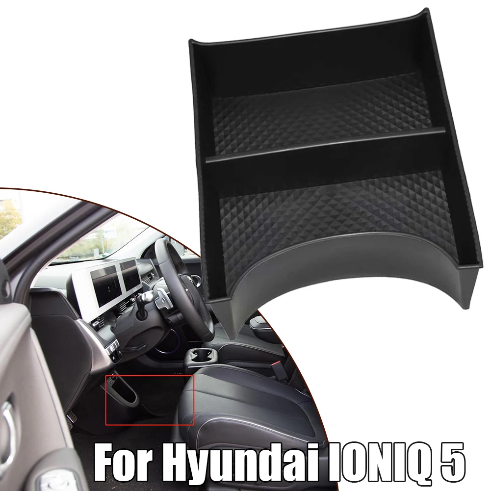 1pc New Car Center Console Storage Box Organizer Black ABS Tray Suitable For Hyundai IONIQ 5 2021+ Stowing Tidying Interior Part
1pc New Car Center Console Storage Box Organizer Black ABS Tray Suitable For Hyundai IONIQ 5 2021+ Stowing Tidying Interior Part
