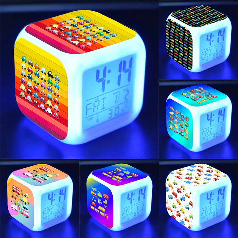 Child Cute Car Transportation Alarm Clock Kids Cartoon Anime Desk Clocks Led Digital Clock with Date Thermometer Birthday Gifts
Child Cute Car Transportation Alarm Clock Kids Cartoon Anime Desk Clocks Led Digital Clock with Date Thermometer Birthday Gifts
