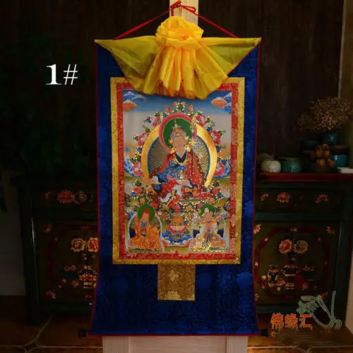 Tibetan Buddhist Buddha Silk Gild Thangka Thanka Guru Rinpoche PadmaSambhav 61CM
Tibetan Buddhist Buddha Silk Gild Thangka Thanka Guru Rinpoche PadmaSambhav 61CM