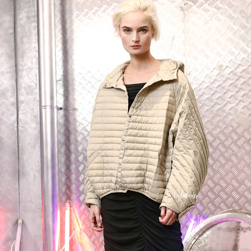 Winter Vintage Women Oversized Hood Puffer Jacket Female Casual Ultra Light Lantern Sleeve 90%White Duck Down Coat 6 Mallzona S73bef25b176e474cb99619f85a8c4a57R Winter Vintage Women Oversized Hood Puffer Jacket Female Casual Ultra Light Lantern Sleeve 90%White Duck Down Coat Mallzona