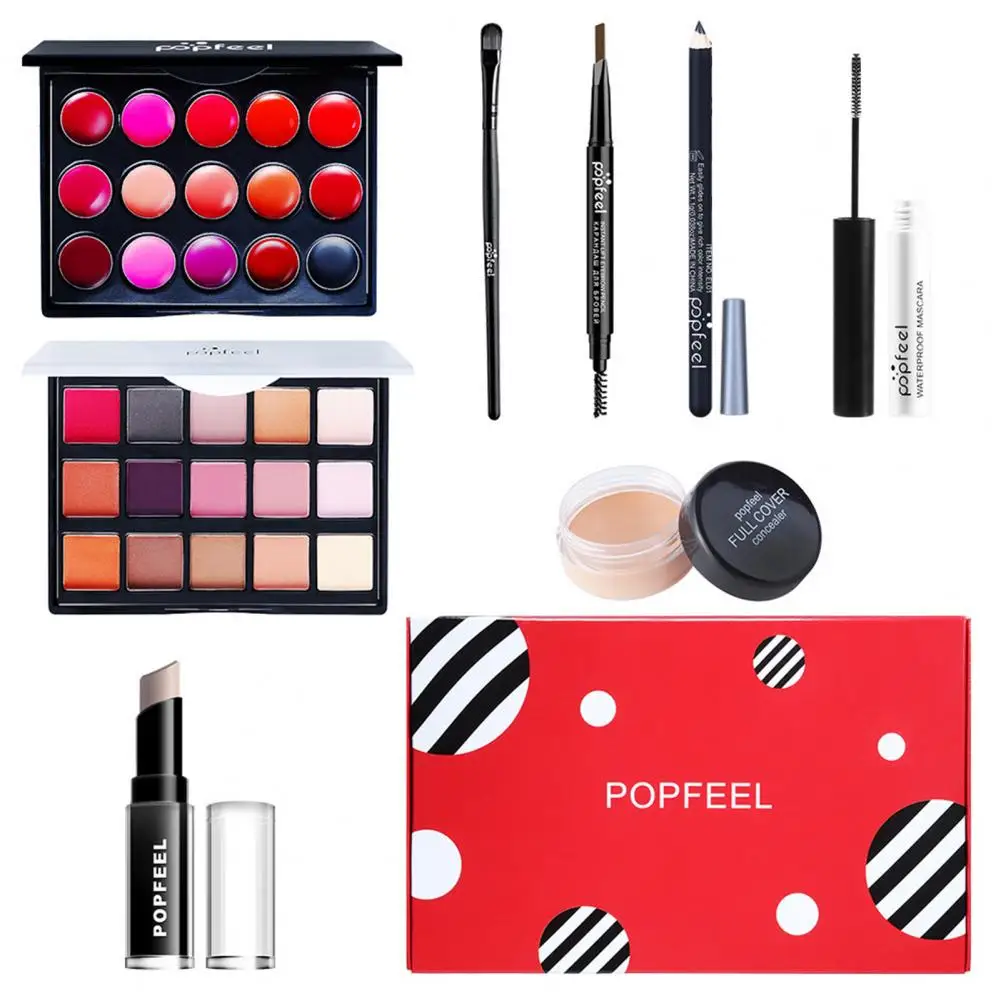 Makeup Set Makeup Tool Set Beauty Essentials Eye Shadow Palette Mascara Lip Gloss Lipstick Makeup Brush for Beginner
Makeup Set Makeup Tool Set Beauty Essentials Eye Shadow Palette Mascara Lip Gloss Lipstick Makeup Brush for Beginner
