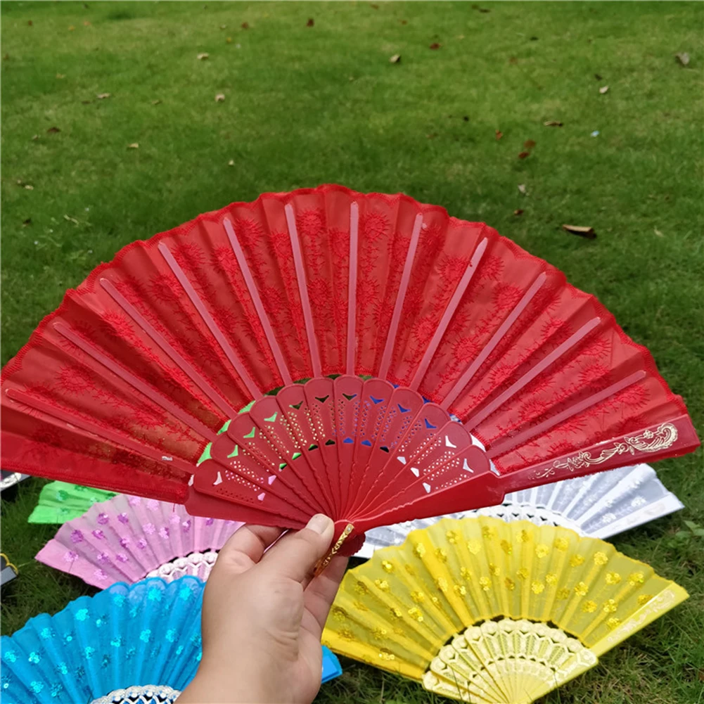 Chinese Style Folding Fan Embroidery Sequin Dance Hand Fan Red Pink Vintage Craft Fan Gift Ornaments Home Decorations
Chinese Style Folding Fan Embroidery Sequin Dance Hand Fan Red Pink Vintage Craft Fan Gift Ornaments Home Decorations