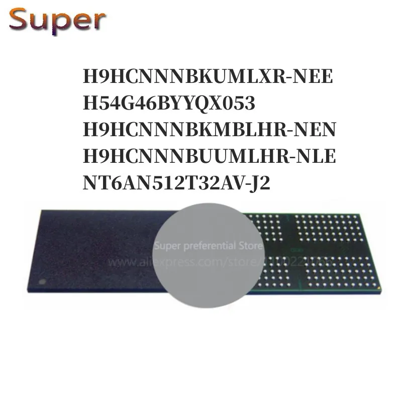 

5PCS H9HCNNNBKUMLXR-NEE H54G46BYYQX053 H9HCNNNBKMBLHR-NEN H9HCNNNBUUMLHR-NLE 200FBGA LPDDR4 4266Mbps 2GB