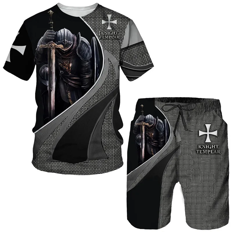 Мужская футболка/шорты/костюм Knight Templar с 3d принтом, крутая уличная одежда с короткими рукавами в стиле ретро, комплект из двух предметов, летний спортивный костюм, наряд
Мужская футболка/шорты/костюм Knight Templar с 3d принтом, крутая уличная одежда с короткими рукавами в стиле ретро, комплект из двух предметов, летний спортивный костюм, наряд