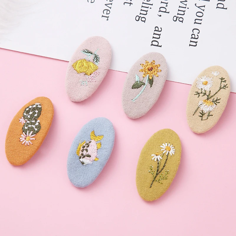 Girls Kids Flower Embroidery Daisy Hair Clip Hair Pins Children Geometric Sweet Girl Hair Accessories Vintage Hairpins Barrettes
Girls Kids Flower Embroidery Daisy Hair Clip Hair Pins Children Geometric Sweet Girl Hair Accessories Vintage Hairpins Barrettes