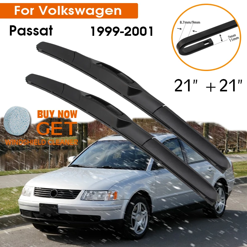 Car Wiper Blade For Volkswagen Passat 1999-2001 Windshield Rubber Silicon Refill Front Window Wiper 21"+21" LHD RHD Accessories
Car Wiper Blade For Volkswagen Passat 1999-2001 Windshield Rubber Silicon Refill Front Window Wiper 21"+21" LHD RHD Accessories