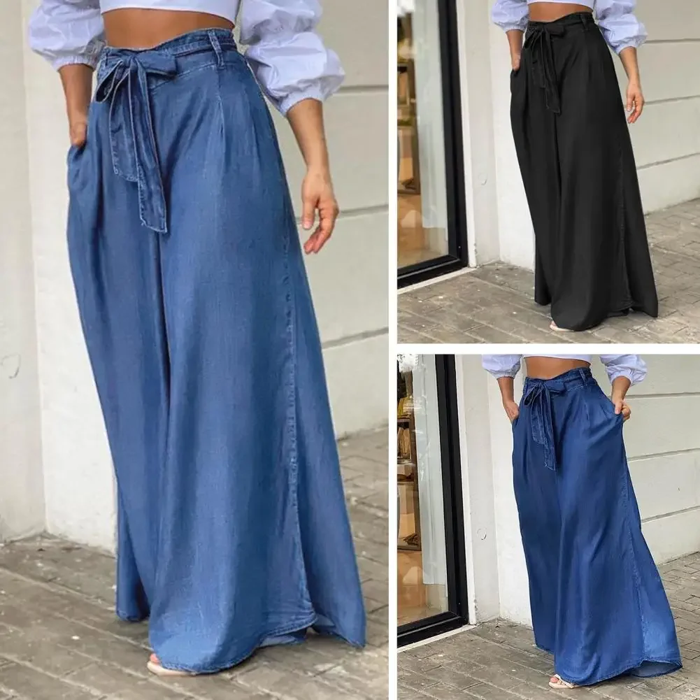 Fabulous Bow-knot Decor Lace Up Summer Trousers Long Women Pants Lace Up Floor Length Lady Pants Skirt Female Garment
Fabulous Bow-knot Decor Lace Up Summer Trousers Long Women Pants Lace Up Floor Length Lady Pants Skirt Female Garment
