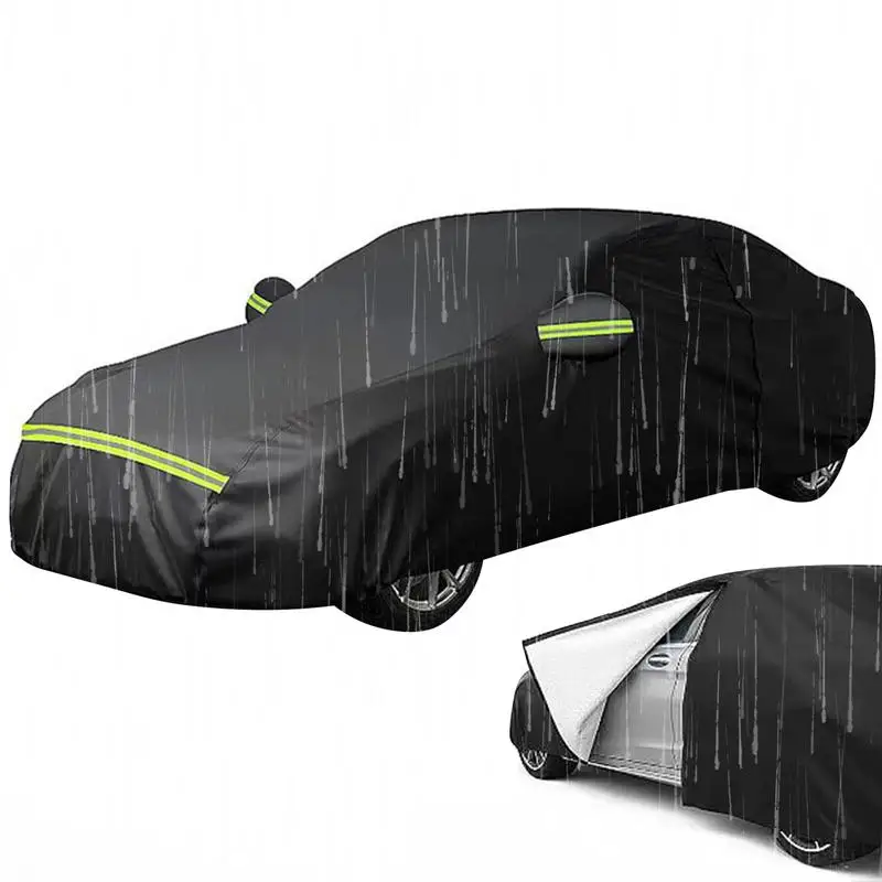 Full Car Covers Exterior Black Auto Cover Sunshade Dustproof Protection With Reflective Strips Vehicle Covers for All Weather
Full Car Covers Exterior Black Auto Cover Sunshade Dustproof Protection With Reflective Strips Vehicle Covers for All Weather