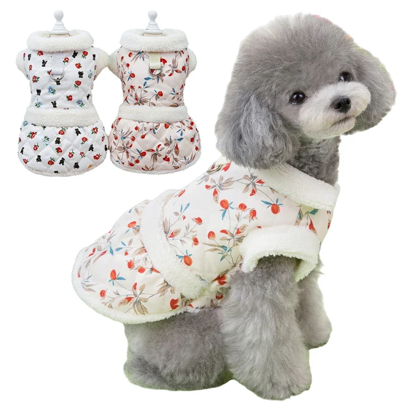 Pet Winter Cotton Fleece Dress Dog Princess Skirt for Small Medium Dogs Clothes Puppy with D-ring Dress Chihuahua Yorkies Coat
Pet Winter Cotton Fleece Dress Dog Princess Skirt for Small Medium Dogs Clothes Puppy with D-ring Dress Chihuahua Yorkies Coat