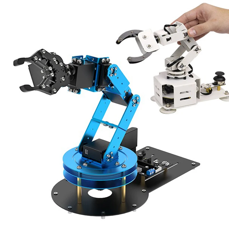 

6 DOF Robot Metal Alloy Mechanical Arm for STM32 Robot DIY Kit to Ps2/Somatosensory Gloves/Teach pendant Programmable Robot Arm