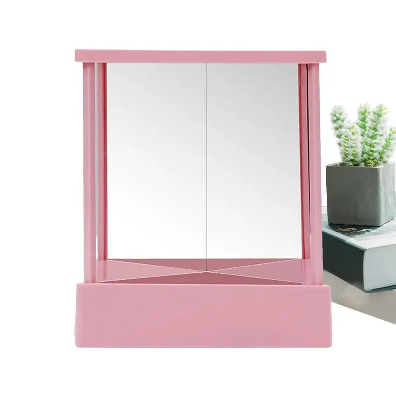 

Non Reversing Mirror Inverted Mirror True Reflection Facial Correction Desktop Cosmetic Stand Mirror For Vanity Modeling