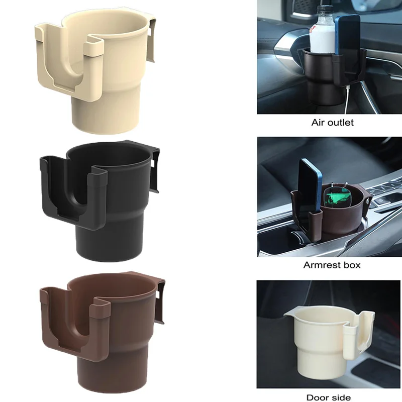 

Car Air Vent Drink Cup Bottle Holder Auto Drink Rack Stand For Water Bottles Phone Mount Multifunctional Car Storage Organizer