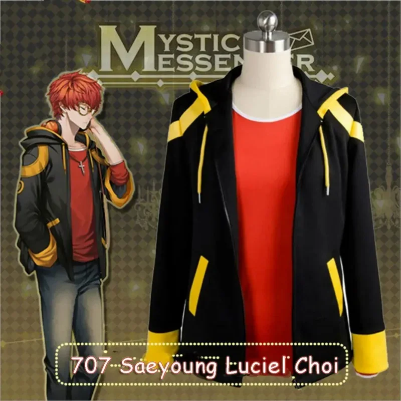 Mystic Messenger 707 Saeyoung люльер консоль косплей костюм мужчины женщины Хэллоуин костюмы аниме куртка с капюшоном футболка
Mystic Messenger 707 Saeyoung люльер консоль косплей костюм мужчины женщины Хэллоуин костюмы аниме куртка с капюшоном футболка