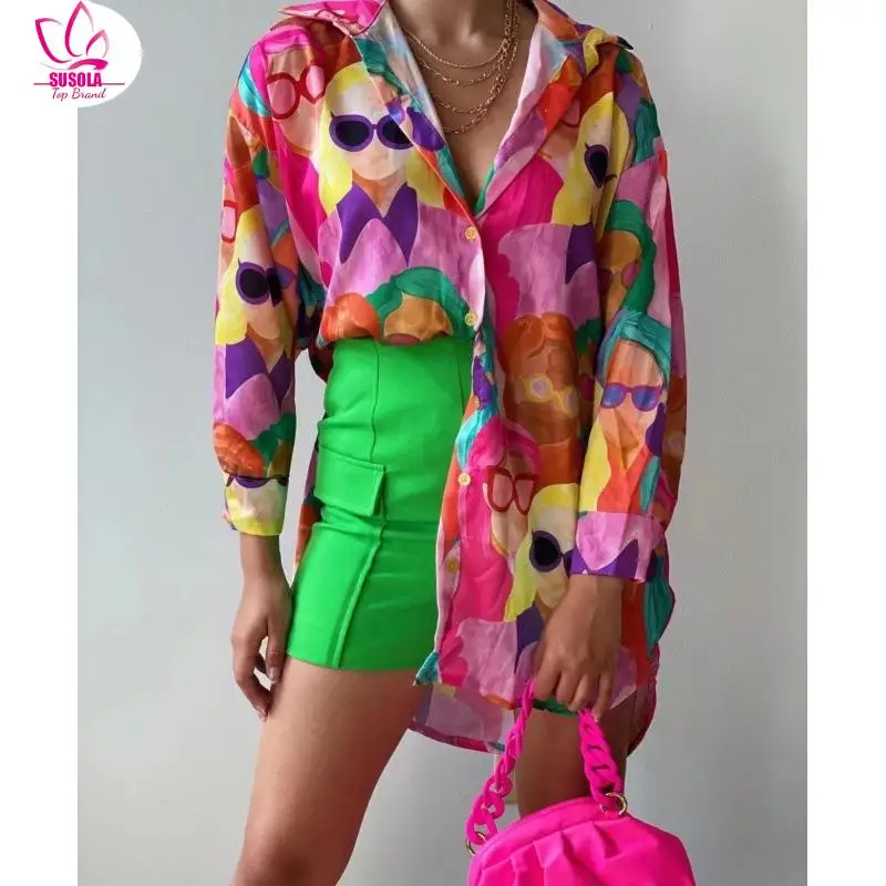 Cartoon Character Avatar Print Women Shirt Fashion Single Breasted Lapel 2024 Spring Female Shirts Chic Long Sleeve Street Tops
Cartoon Character Avatar Print Women Shirt Fashion Single Breasted Lapel 2024 Spring Female Shirts Chic Long Sleeve Street Tops