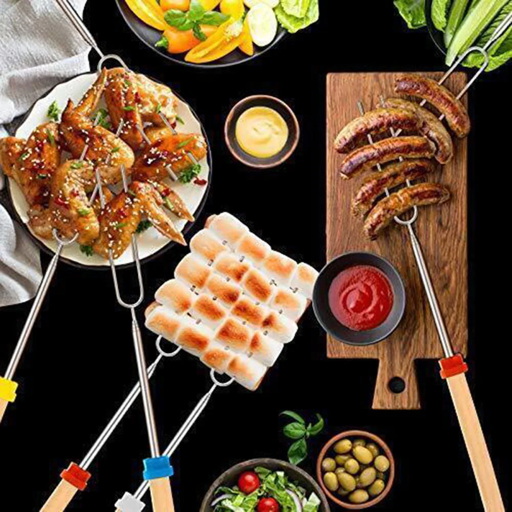 Single Stretch Bag Baking Fork 4/8pcs Extendable For FirePit Marshmallow Roasting Premium Wood +Stainless Steel
Single Stretch Bag Baking Fork 4/8pcs Extendable For FirePit Marshmallow Roasting Premium Wood +Stainless Steel