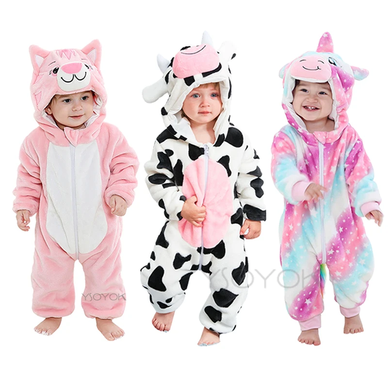 

2-3Y Unisex-Baby Animal Onesie Costume Cartoon Animal Outfit Homewear Baby One-Piece Rompers Romper Warm and Cute Pajamas