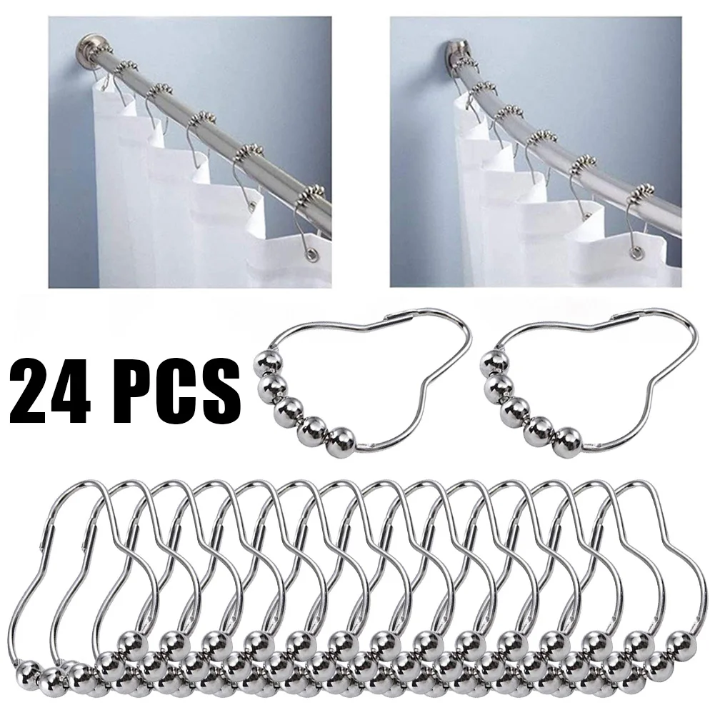 Brand New Hooks Curtain Rings Tension Clip 24pcs Anti Rust Bathroom Shower Curtain Rings Shower Rings Stainless Steel Bathroom
Brand New Hooks Curtain Rings Tension Clip 24pcs Anti Rust Bathroom Shower Curtain Rings Shower Rings Stainless Steel Bathroom