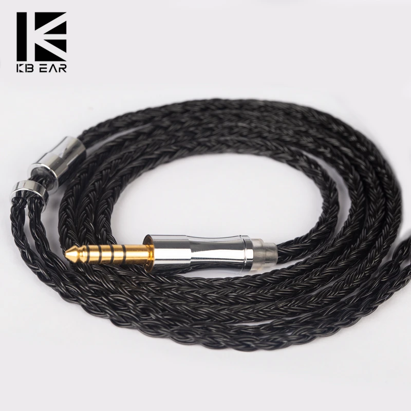 

KBEAR Show 24 Core 5N Silver Plated OFC Upgrade HiFi Earphone Cable MMCX/2PIN/QDC/TFZ Earbuds Headphone Plug For KBEAR Robin KS1