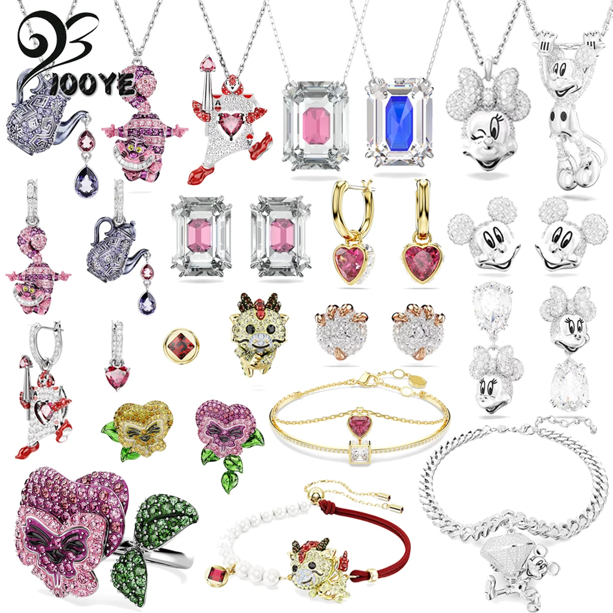 2024 Fashion New Luxury Dragon&Phoenix Necklace Fine Jewelry Set Charm Cute Animal High Quality Crystal Women's Earring Bracelet
2024 Fashion New Luxury Dragon&Phoenix Necklace Fine Jewelry Set Charm Cute Animal High Quality Crystal Women's Earring Bracelet