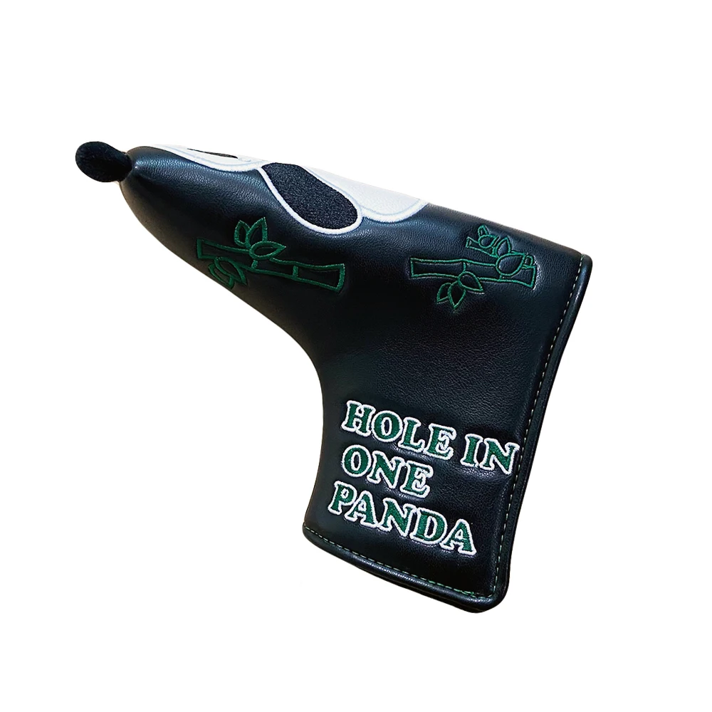 Golf Putter Cover Cute Panda Golf Headcover Magic Tape For Mallet Blade Putter Synthetic Leather Golf Club Head Protector Golf Putter Cover Cute Panda Golf Headcover Magic Tape For Mallet Blade Putter Synthetic Leather Golf Club Head Protector