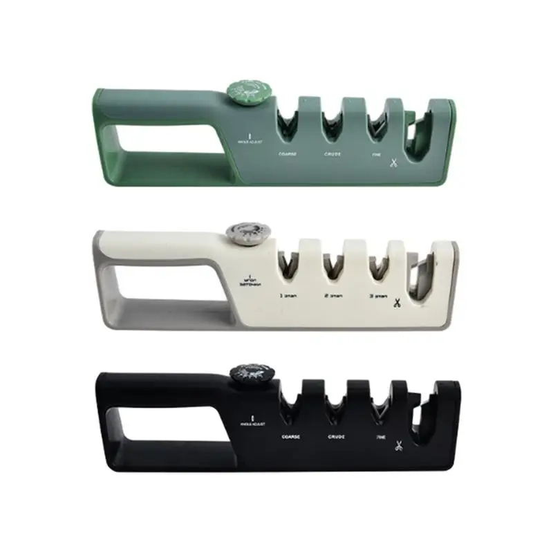 Kitchen 4-Stages Knife Sharpener Quick Handheld Multi-function Scissors Sharpening Tool Household Kitchen Knives Accessories
Kitchen 4-Stages Knife Sharpener Quick Handheld Multi-function Scissors Sharpening Tool Household Kitchen Knives Accessories