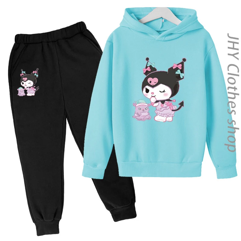 2023 Kids Gift Sanrio Kuromi Hoodie Girl Baby Beautiful Pullover Kawaii Hip Hop Casual Top/Pants 2P Cute Coat Sports Jogging Set
2023 Kids Gift Sanrio Kuromi Hoodie Girl Baby Beautiful Pullover Kawaii Hip Hop Casual Top/Pants 2P Cute Coat Sports Jogging Set