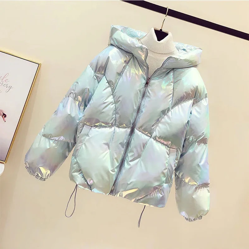 Laser Women's Winter Coats Hooded Waterproof Parkas Causal Loose Warm Short Fashion Glossy Bubble Puffer Jacket Jaqueta Feminina
Laser Women's Winter Coats Hooded Waterproof Parkas Causal Loose Warm Short Fashion Glossy Bubble Puffer Jacket Jaqueta Feminina