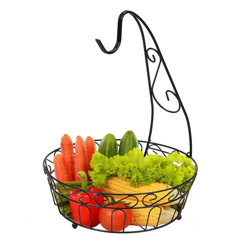 Fruit Basket For Kitchen Counter Iron Countertop Fruit Basket Banana Hanger Decorative Detachable Sturdy Storage Basket
Fruit Basket For Kitchen Counter Iron Countertop Fruit Basket Banana Hanger Decorative Detachable Sturdy Storage Basket