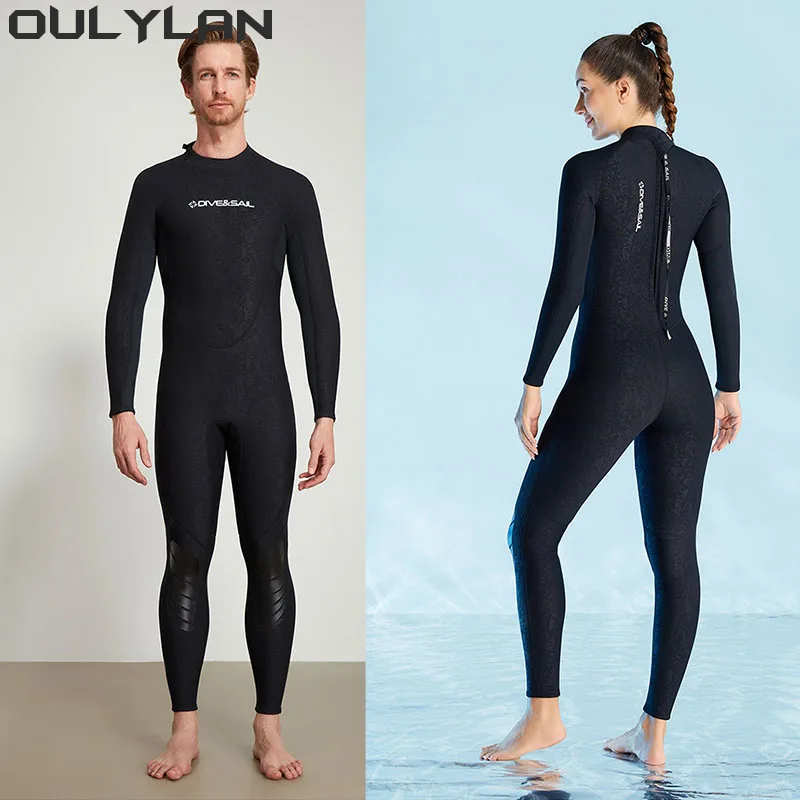 

Oulylan Swimming Freediving Snorkeling Kayaking Spearfishing Full Body 1.5MM Neoprene Wetsuits Men Women Diving Surfing Suits