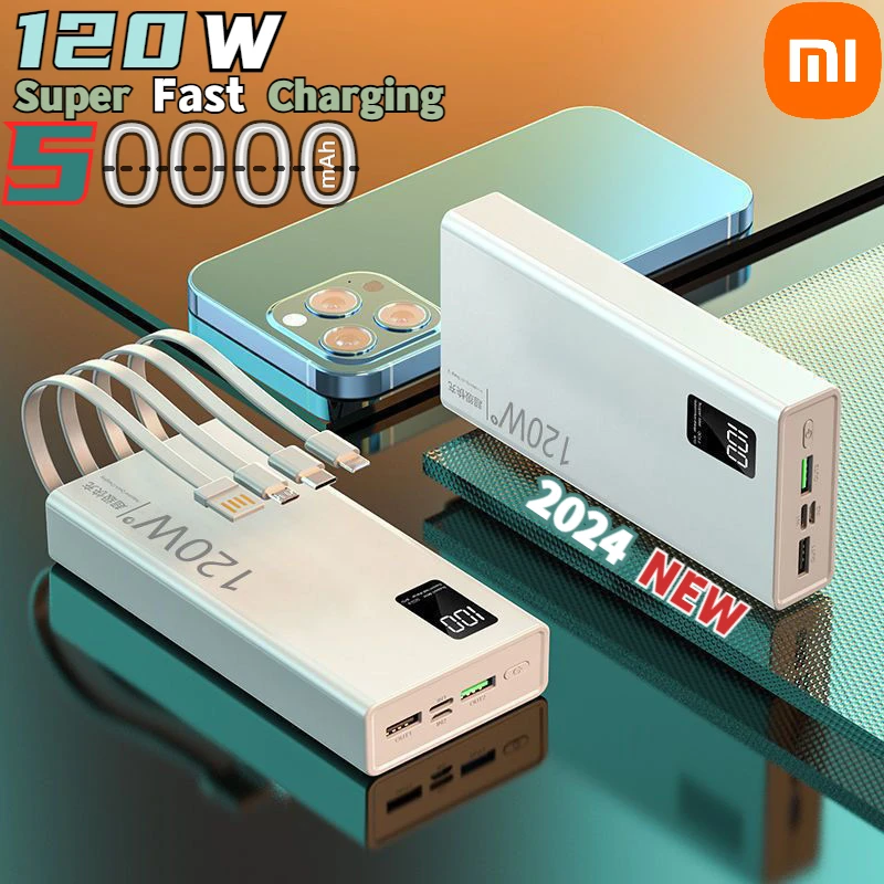 Внешний аккумулятор Xiaomi мощностью 120 Вт, ёмкостью 50000 мАч с функцией быстрой зарядки
Внешний аккумулятор Xiaomi мощностью 120 Вт, ёмкостью 50000 мАч с функцией быстрой зарядки