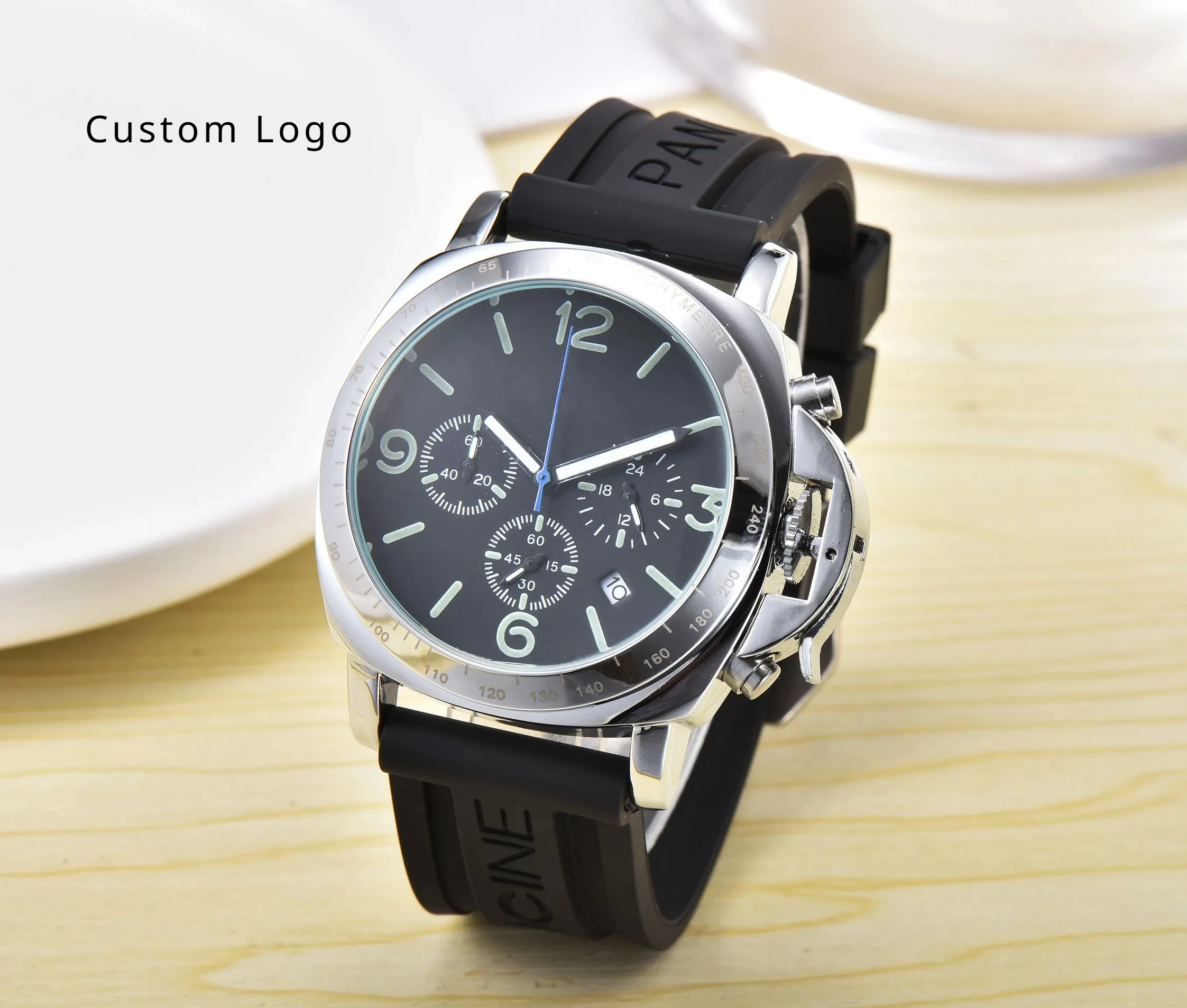 High quality men's casual Fashion Automatic movement Stainless steel watch Case Mechanical men's watch with Black rubber band
High quality men's casual Fashion Automatic movement Stainless steel watch Case Mechanical men's watch with Black rubber band