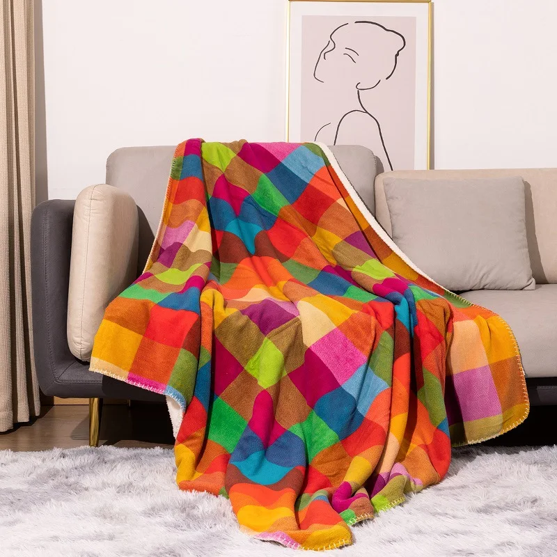 Winter Thick Blankets Warm Lamb Fleece Blanket Soft Throw On Sofa Cover Bed Cover Sided Solid Color Wool Blanket 127*152CM
Winter Thick Blankets Warm Lamb Fleece Blanket Soft Throw On Sofa Cover Bed Cover Sided Solid Color Wool Blanket 127*152CM
